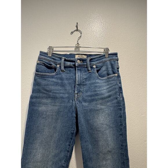 Madewell Womens Jeans Size 29 Cali Demi Boot Denim Jeans Stretch Frayed Hem READ - Picture 2 of 9